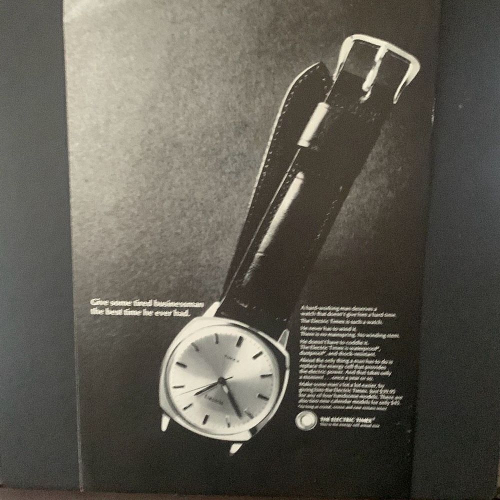 Vintage 1965 Timex Give Some Tired Businessman The Best Time Ad Advertisement